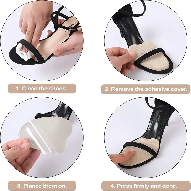 Silikon Vorfuß Pad Einsätze Kissen Pads Für Frauen High Heels Schuhe Anti Slip Fuß Schmerzen Relief Pads Sandalen Gel Schuh Einlegesohlen – Detail 10