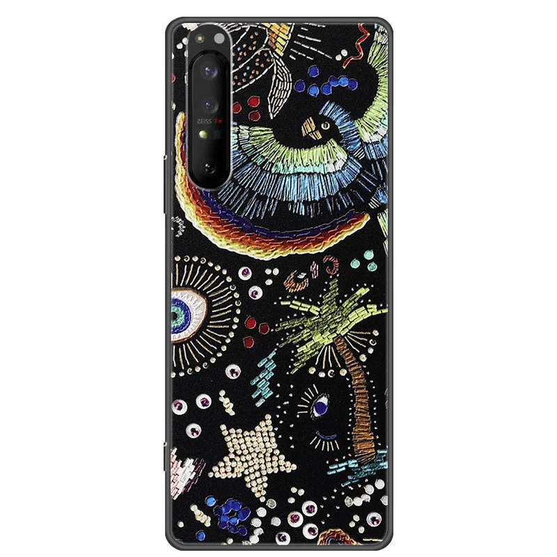 Vintage 3D Textured Silicone Phone Case with Embossed Design