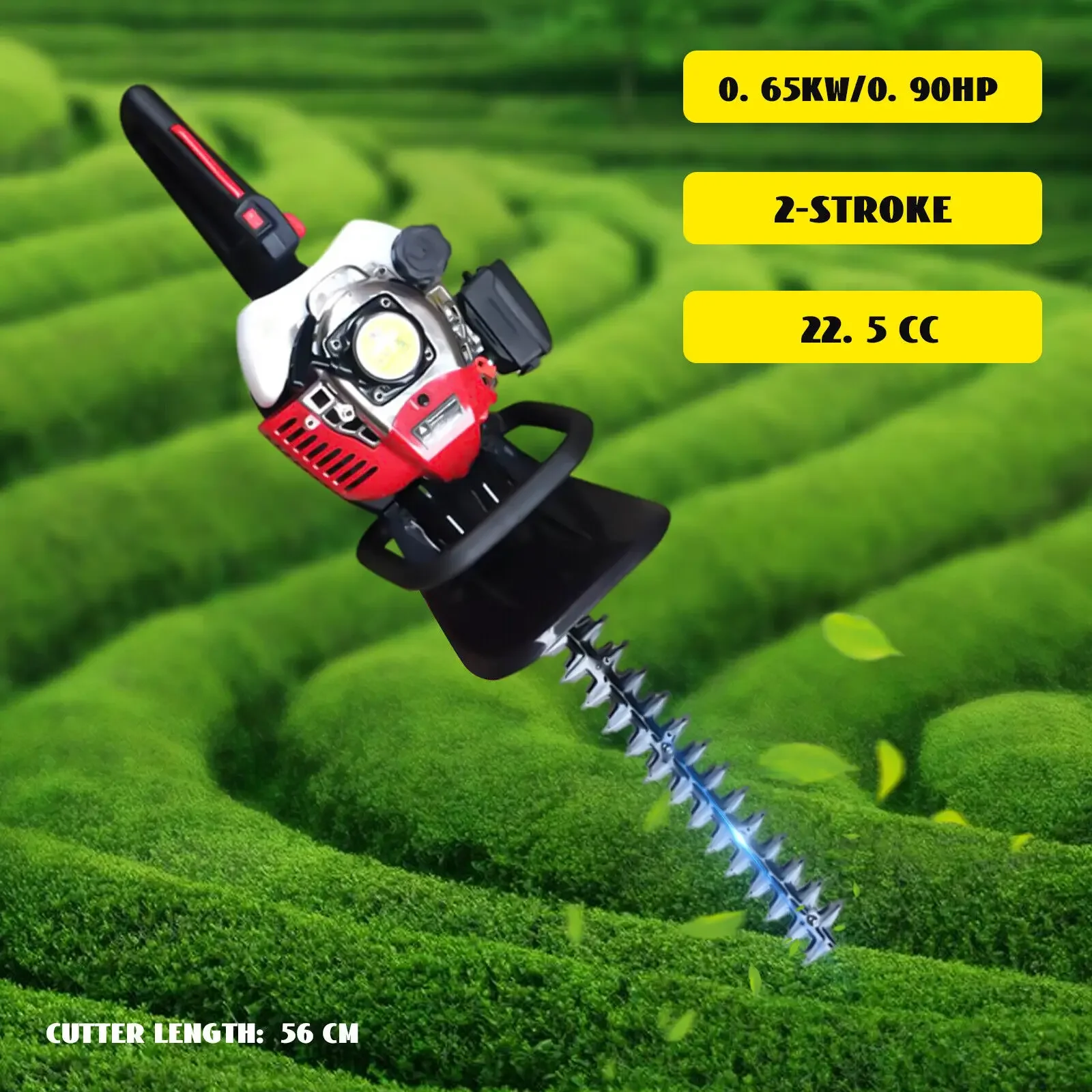 2-Takt-Motor, professioneller Benzin-Heckenschere, 22,5 cc, 1,25 PS, Motor, Heckenschere, Heckenschere, Gartenschere, 3500 U/min – Detail 11