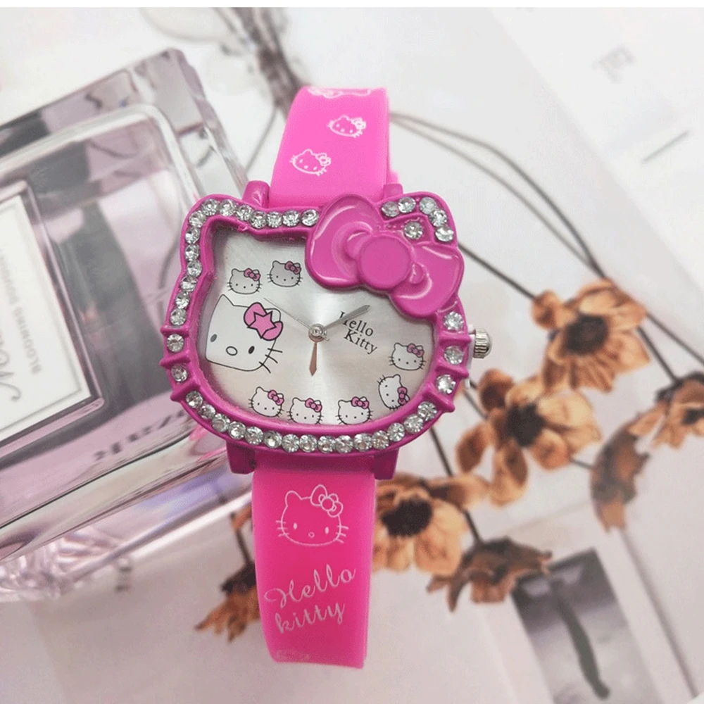 Children's Fashion Watch with Quartz Movement and Cat Head Design