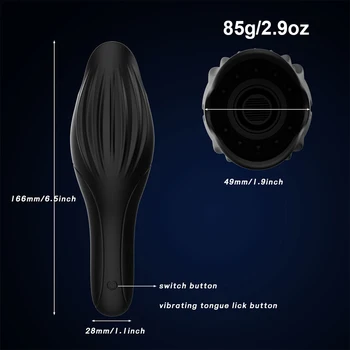 Automatic Male Masturbator Cup Tougue Lick Vibrator Penis Delay Trainer Massager Glans Stimulate 18+ Adult Sex Toys For Men