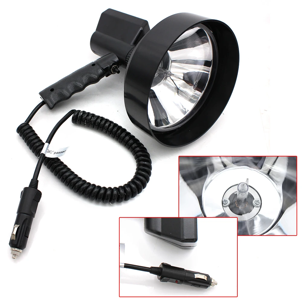 Description Picture 3 of item7" 12V 100W Super Spotlight  New Launch Vehicle with Strong Light Remote Handheld Search and Detection HID Xenon Spot Light