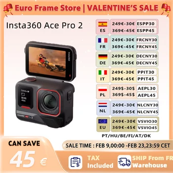 【Disponibilità UE】 Fotocamera d'azione Insta360 Ace Pro 2 8K Doppi chip AI, sensore da 1/3 di pollice AcePro 2 Nuovo