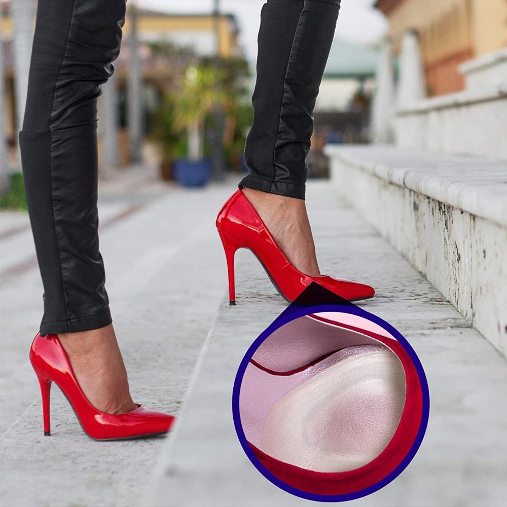 6Pcs Silicone Foot Pads for Women High Heels Shoes Non-Slip Half Insoles for Sandals Feet Pain Relief Inserts Gel Forefoot Pad