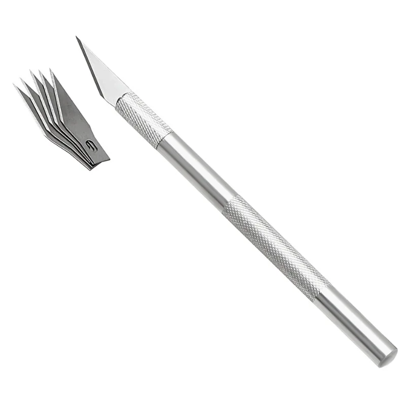 Wood Cutter Knifes Colorful Aluminum Alloy Carve Tool Sculpture Utility Engrave Sharp Metal Scalpel Woodcarve Blade