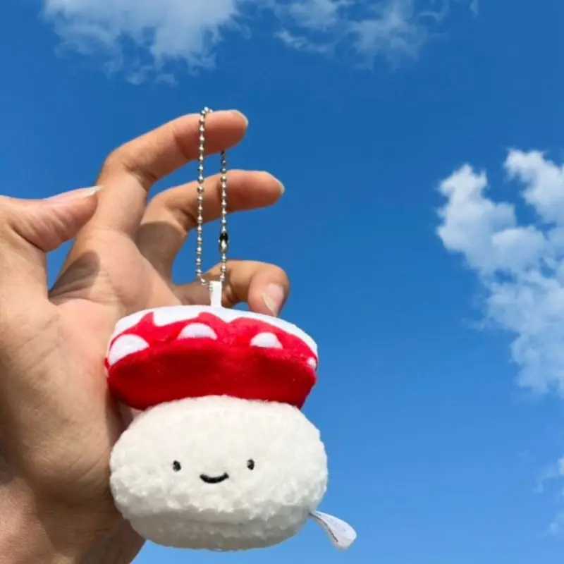 寿司デザインぬいぐるみキーチェーン ぎゅっとおすしさん たまご ミニマスコット ボールチェーン