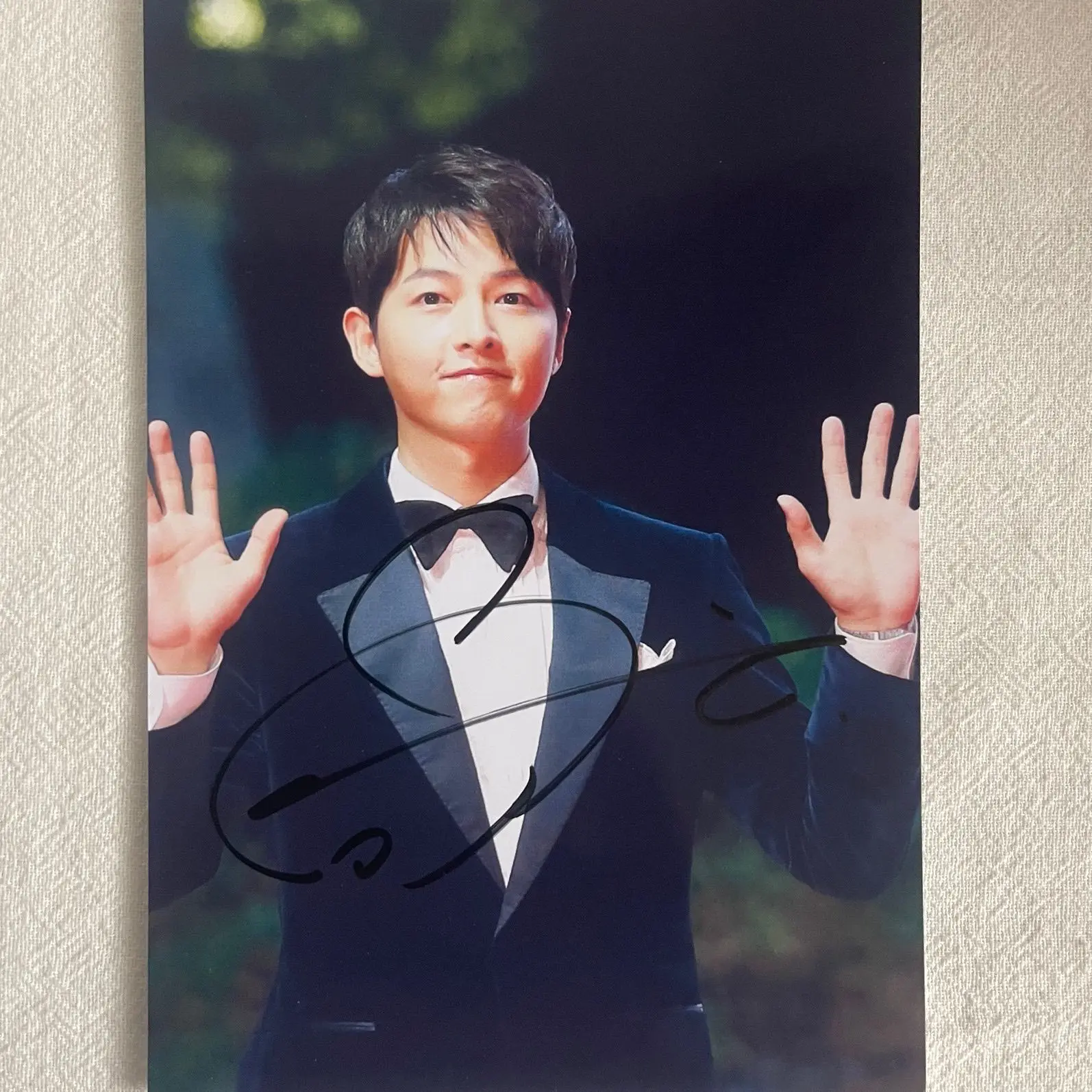 Joong-ki Song Signature Photo Hand Signed Photo - AliExpress