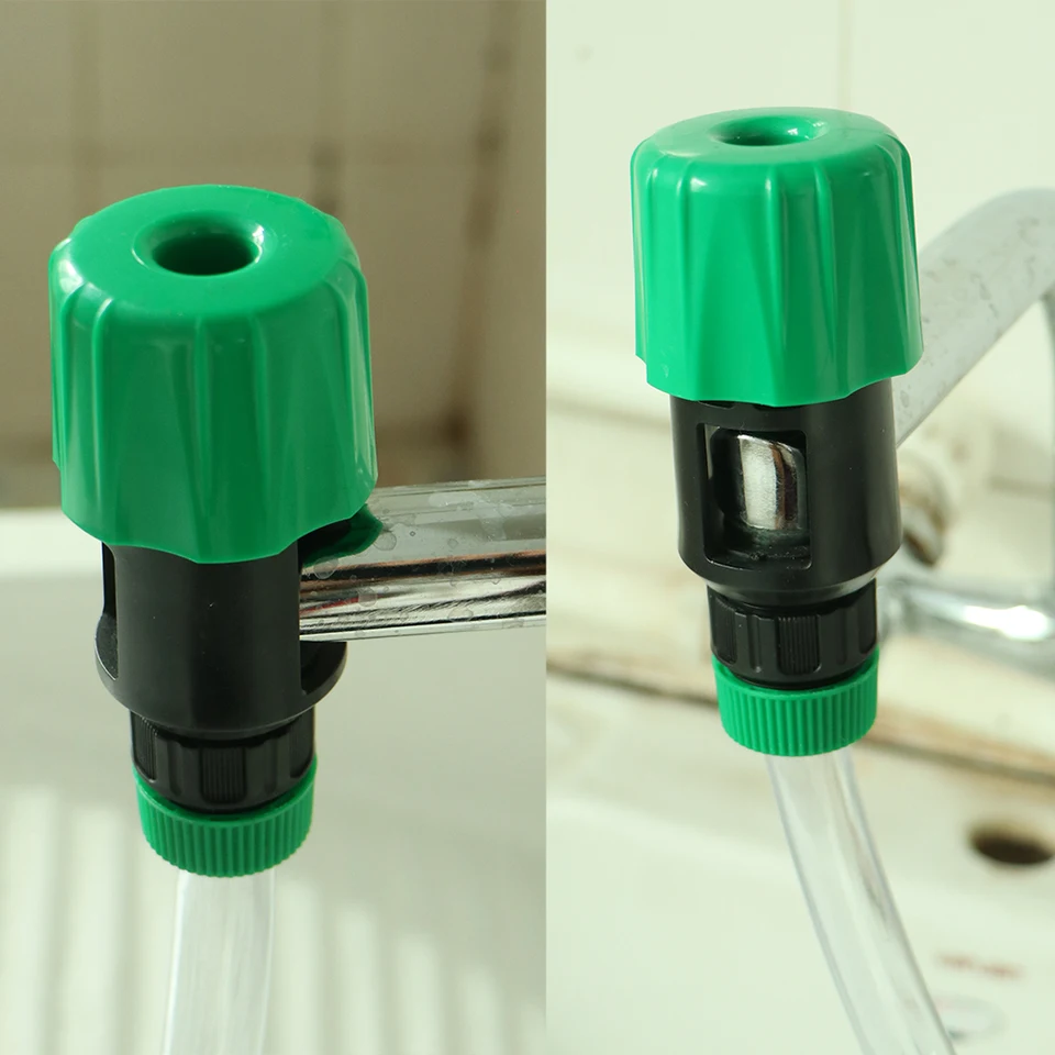 Rubinetto Universale Per Tubo Da Giardino Connettore Per Tubo Da Cucina Adattatore Per Rubinetto Per Irrigazione Strumento Per Irrigazione Miscelatore Connettore Per Tubo Tubo Per Tubo (Verde - Foto 11