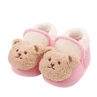 Winiter Autumn Kids Baby  Cotton Lace-up Snow Boots Boys Girls Soft-soled Toddler Shoes Non-skid Shoes 4