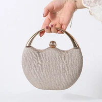 Sac Rond Femme 2026 – Sac à Main de Luxe Designer Argenté avec Poignée Supérieure, Pochette de Soirée Élégante, Sacs à Bandoulière pour Dames 1