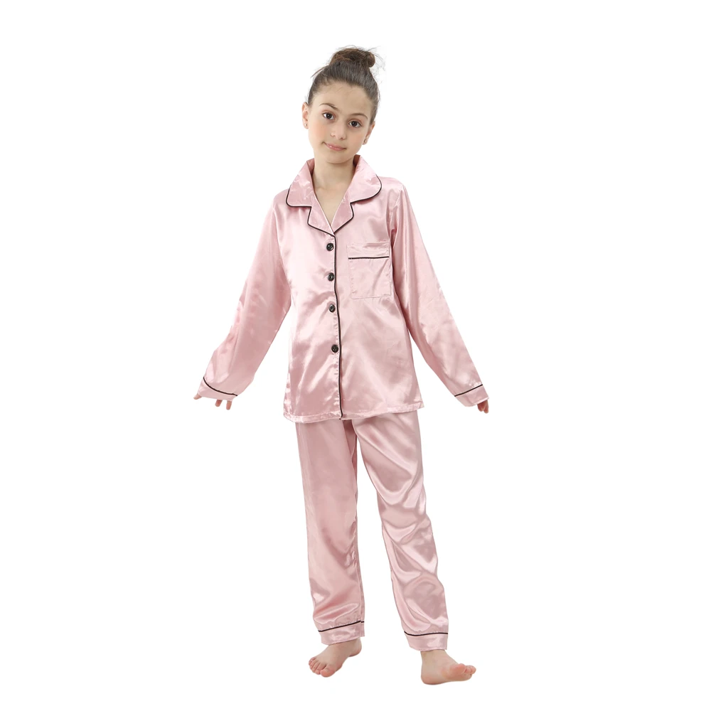 Kids Satin Silk Pajama Set 4