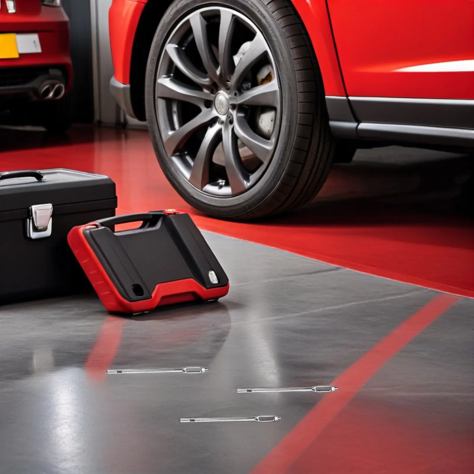 5종 타이어 수리 도구 세트, 고강도 니들 플러그 키트, 자동차, 트럭, 오토바이, 차량 수리용 비상 타이어 수리 액세서리