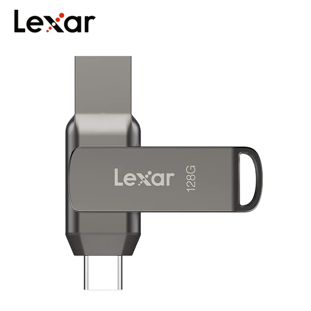 Lexar USB3.1 Type-C USB Flash Drive for Phone and Computer Original D400 Pen Drive 256gb 128gb 64gb 32gb Up to 130Mb/s Pendrive 6