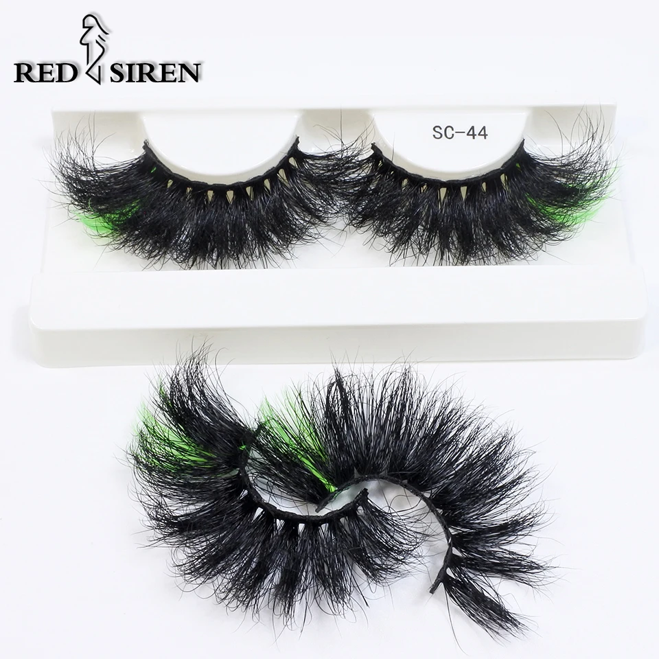 

25mm Mink Eyelashes Newest Colored Lashes Dramatic Party Long Volume 3d Eyelashes Supplies Makeup False Eyelashes