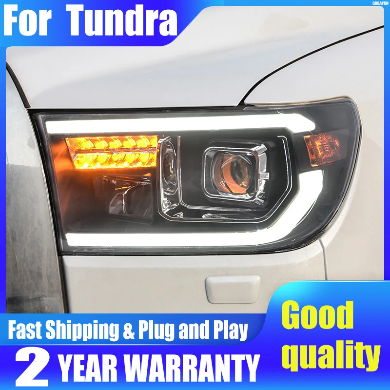 

Head Lamp for Toyota Tundra LED Headlight 2007-2013 Headlights Tundra DRL Turn Signal High Beam Angel Eye Projector Lens