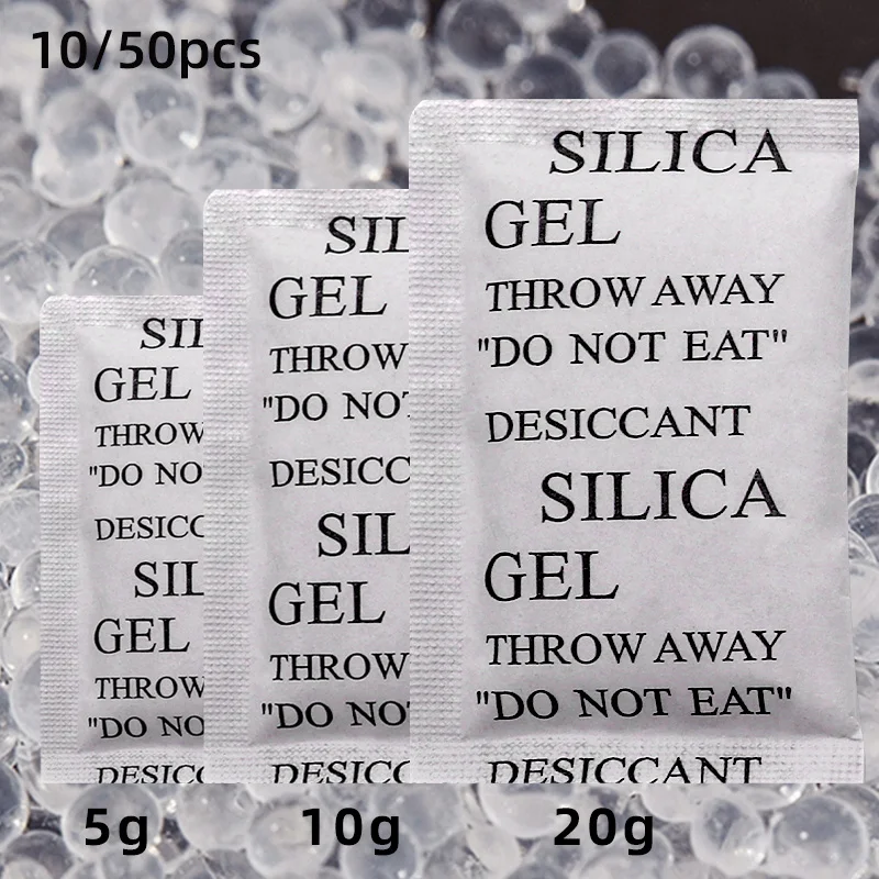5/10g Silica Gel Desiccant Transparent Silicone Desiccant Small Package Dehumidifier Shoes Moisture-proof Agent