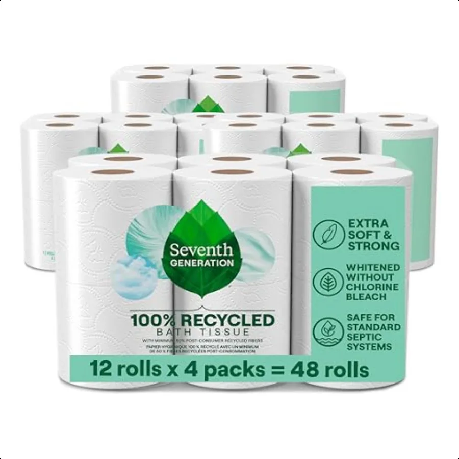 Eco Friendly Recycled Toilet Paper 4 Pack