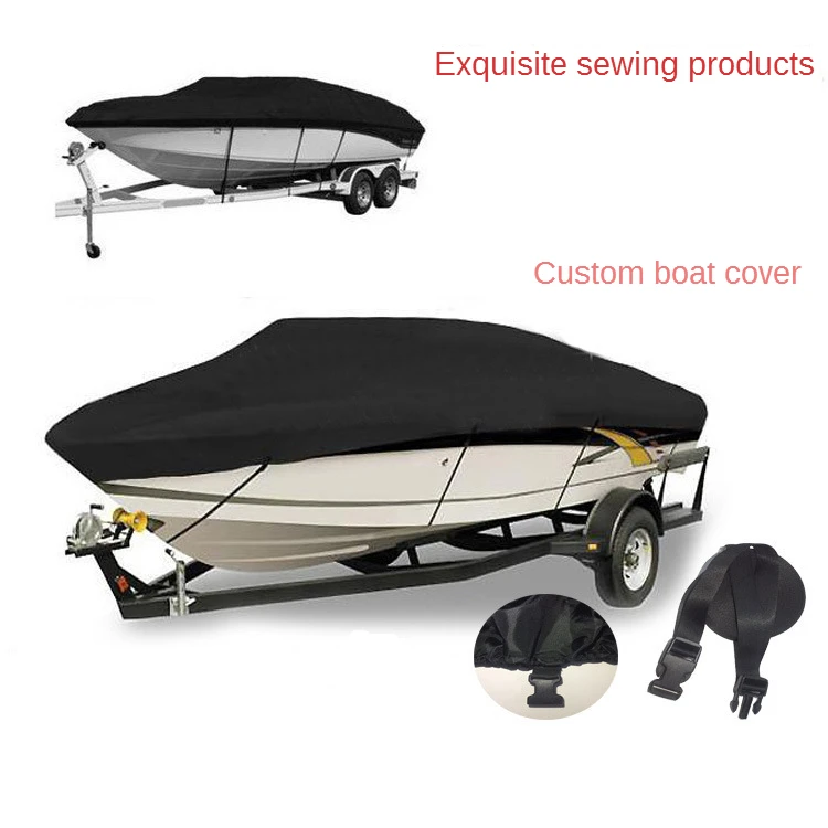 

Yacht Waterproof Cover 420D Oxford Cloth Fish-Ski V-Hull Sunproof UV Protector Speedboat Canvas Boat Accessories