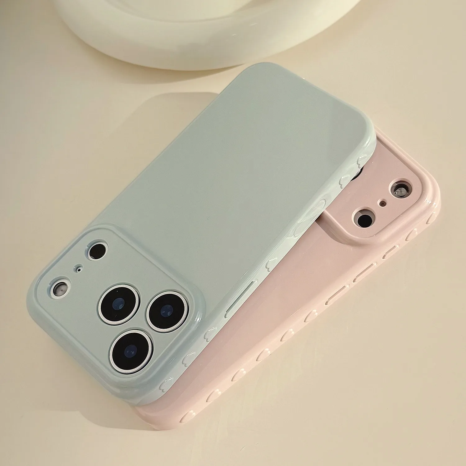 Minimalist Solid Color Soft Phone Case - Macaron Collection