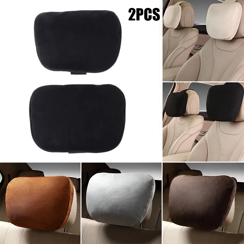 Techinal 2 Pcs Universal Car Headrest S Class Ultra Soft Pillow For  Mercedes Benz Maybach 