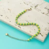 Wholesale New Arrival Stainless Steel Jewelry Green and Yellow Color Orula Elegua Bracelet Mix Beads Unisex Bangle For Women Men 3