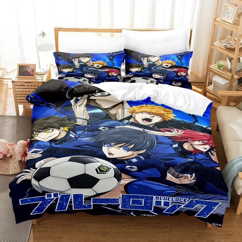 Fashion 3D Print Anime Bed Sheet Bluelock Bedding Set Single Twin Full Queen King Size Bed Set Adult Kid Bedroom Duvetcover Sets