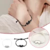 Heart Jewelry Set Stylish Hand Woven Black White Ski Goggles Bracelet Ski Goggles Bracelets Handwoven Black Terracotta Jewelry 1