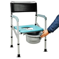 Factory cheapest hospital adult elderly disabled foldable portable toilet commode shower chair 1