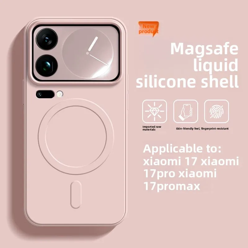 Magnetic Soft Shockproof Ultra Slim Liquid Silicone Case