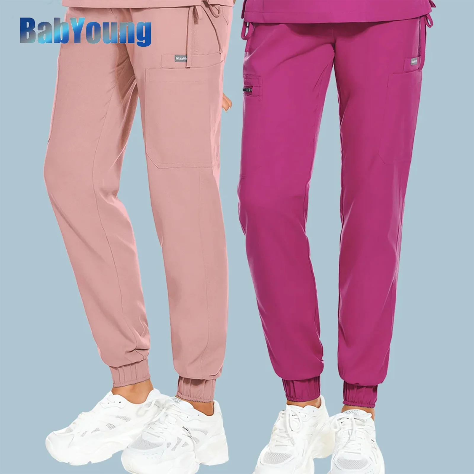 

Unisex Joggers Lab Workwear Bottoms Medical Scrubs Pants For Women Wholesale Men Hospital Doctor Nursing Uniform Trousers