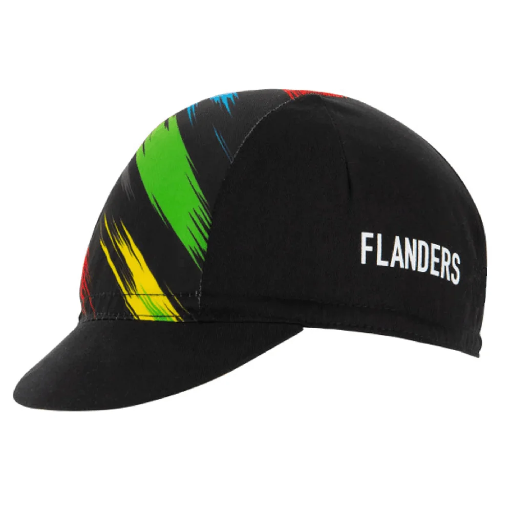 Flanders Colors Strips Cool New Classical Black Cycling Caps OSCROLLING Gorra Ciclismo Unisex
