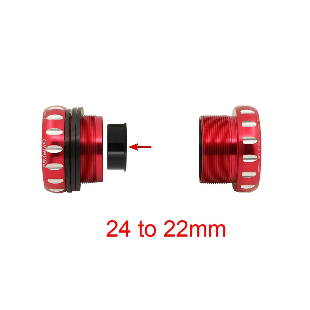 Mountain Bike Crankset Central Axle Reducing Sleeve Adapter Gasket Aluminum Alloy For SRAM GXP 24-29 Bicycle Bottom Bracket Gask bicycle screw waterproof crank bolt m15 for fsa for truvativ bike bottom bracket axle