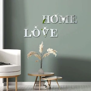 Home Wall Decor Stickers, Sign Wall Art Decals Decor Self Adhesive Removable Eco-Friendly for Home Kitchen Bedroom Decoration.