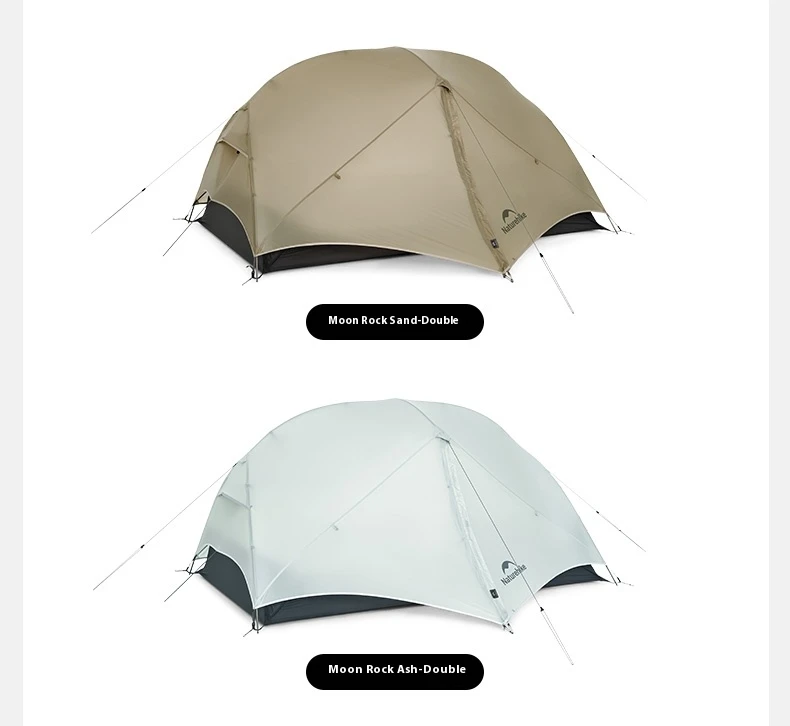 Naturehike New Mongar UL Campingzelt für 1-2 Personen, 15D Nylon, 3-Jahreszeiten-Zelt, wasserdicht, ultraleicht, tragbares Outdoor-Zelt mit Matte – Detail 16