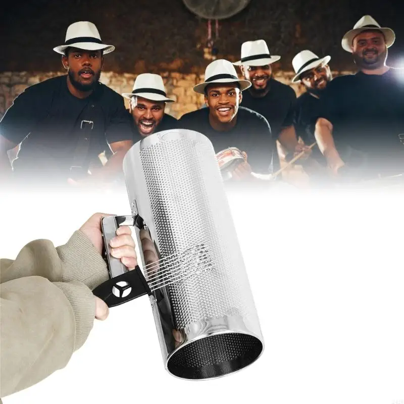 242F Guiro Shaker with Scraper Latin Percussions Instrument Accompaniment Sand Hammer