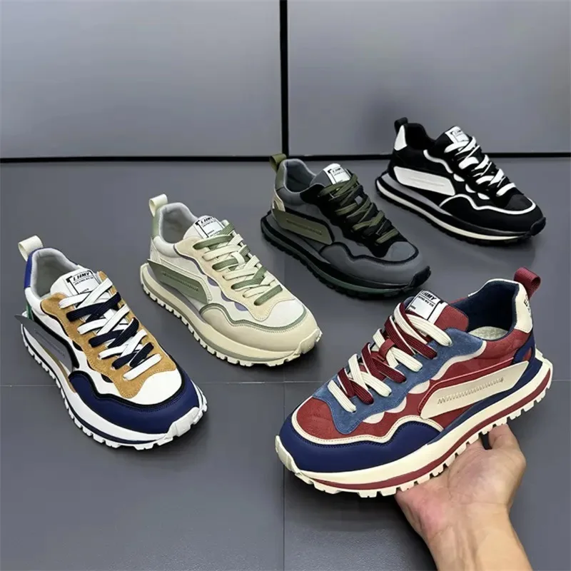New Men's Sneakers Luxury Designer Casual Shoes for Men Platform - Main Image