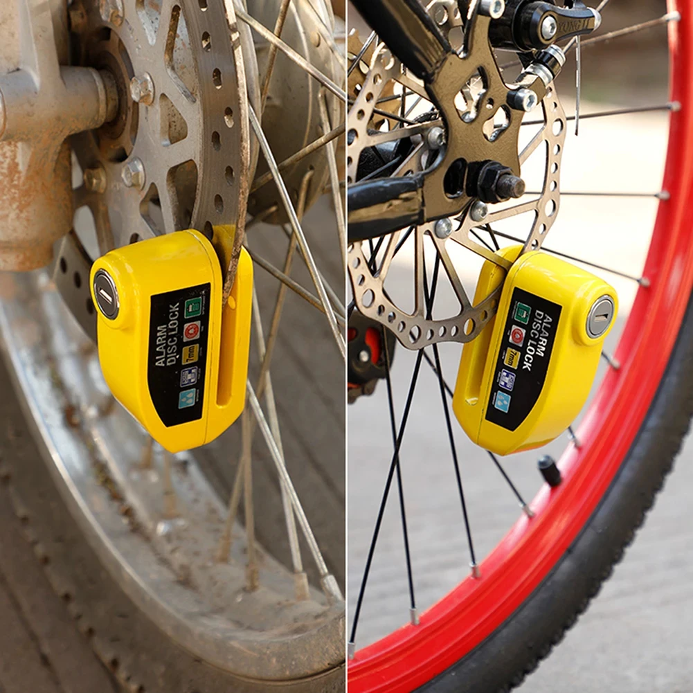 Motorcycle Disc Brake Lock Waterproof Anti-theft for Motorbike Scooter Bicycle