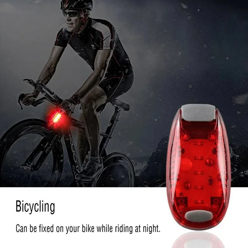 5 Led Lauflicht Nacht Radfahren Sicherheit Licht Fahrrad Rücklicht Helme  Clip Lampe super helle Arm Licht