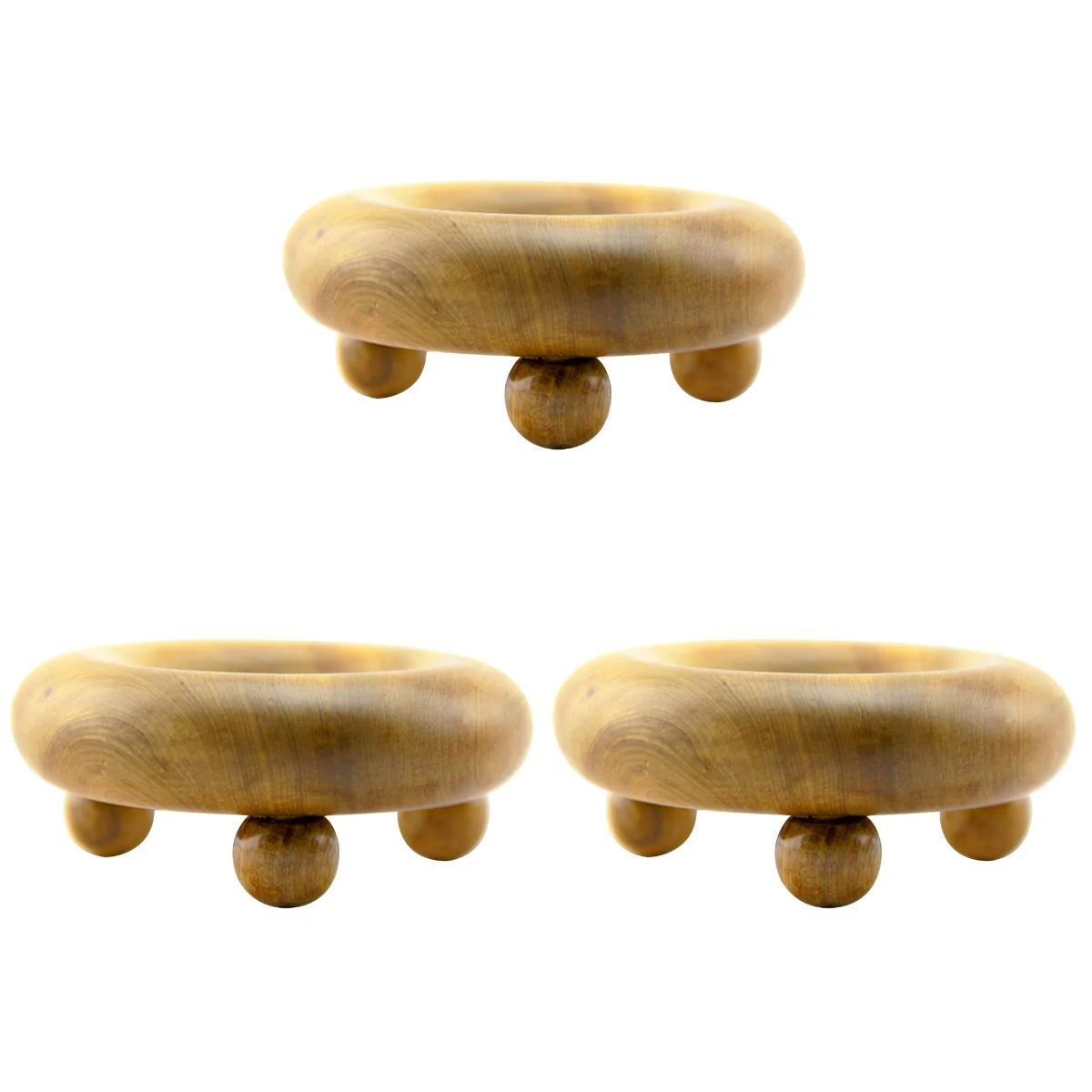 

Set 3 Neck Massagers Wood Point Shoulder Back 9X4.5CM Fatigue Relief Sandalwood Wooden Massaging Tool Elder