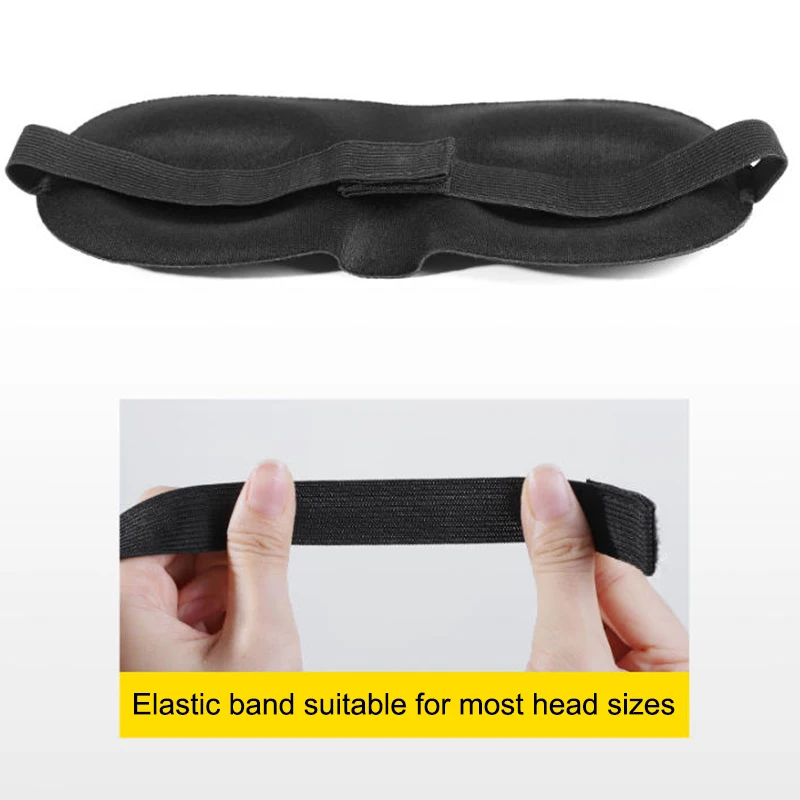 3D Sleep Mask Blindfold Sleeping Aid Soft Memory Foam Eye Mask For Sleeping Travel Blockout Light Slaapmasker Eye Cover With Ear