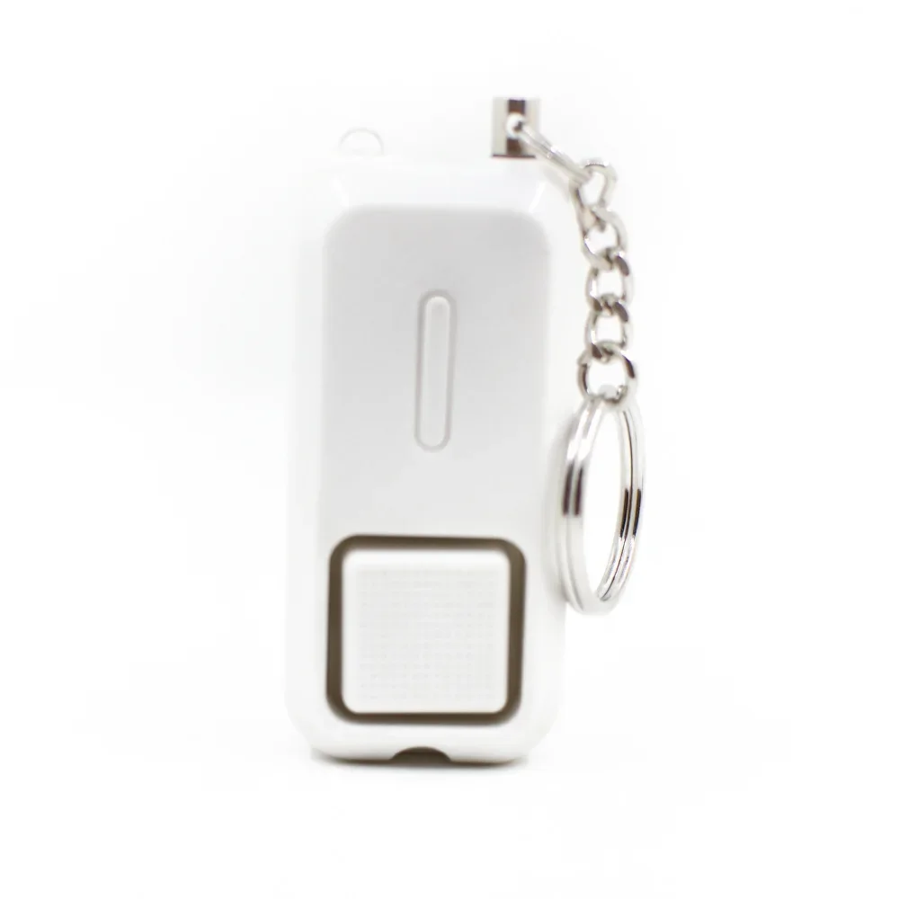 130 DB Safesound 개인 보안 경보 키체인, LED 조명 포함, 미니 자기 방어 전자 장치, 여자 아이