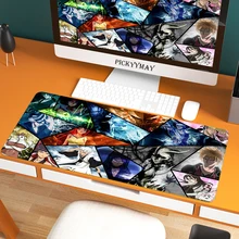 Anime Bleach Large Mat Gaming Mouse Pad Floral Mousepad Gamer 900x400 Rubber Keyboard Mats Desk Pad Mat Table Mousepad Carpet