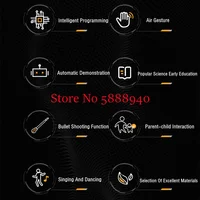 Smart Early Education Auto Demo Fire Bullet Remote Control Space Robot 60Mins Gesture Sensing Singe$Dance Walking RC Robot Toy 2