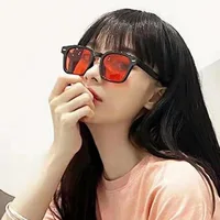 Vintage lunettes de soleil unisexe Rectangle Design à la mode rétro lunettes de soleil femme dame lunettes oeil de chat lunettes décontractées 2025 nouveau 3
