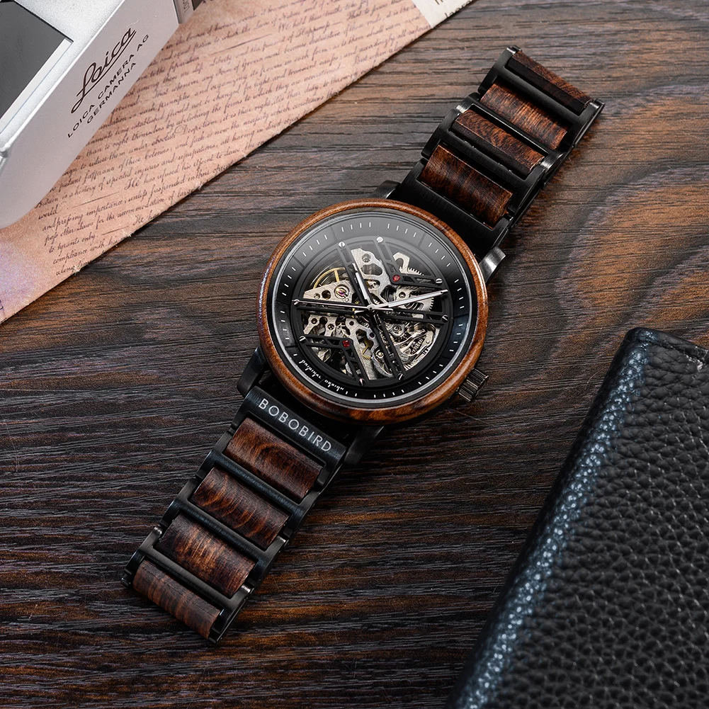 BOBO BIRD Men's Watches Automatic Mechanical Watches Special Design Dials Support OEM Dropshipping
