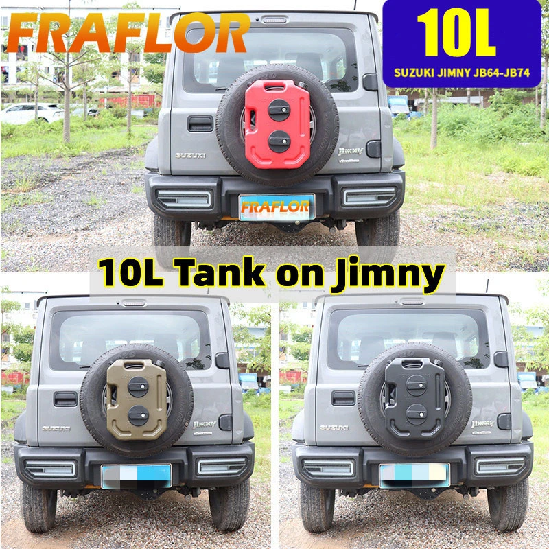 Suzuki Jimny JB64 JB74 2019 2023 Spare Tire Bracket Mounted Jerrycan