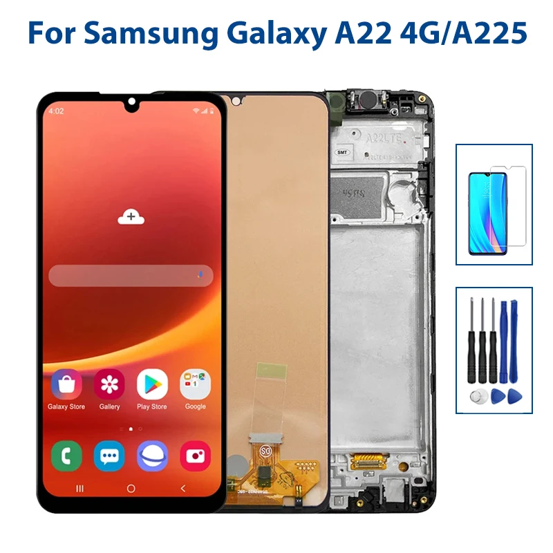 

Best AMOLED For Samsung Galaxy A22 4G A225F A225F/DS A225 LCD Touch Screen Digitizer Repair Parts For Samsung A22 4G Display