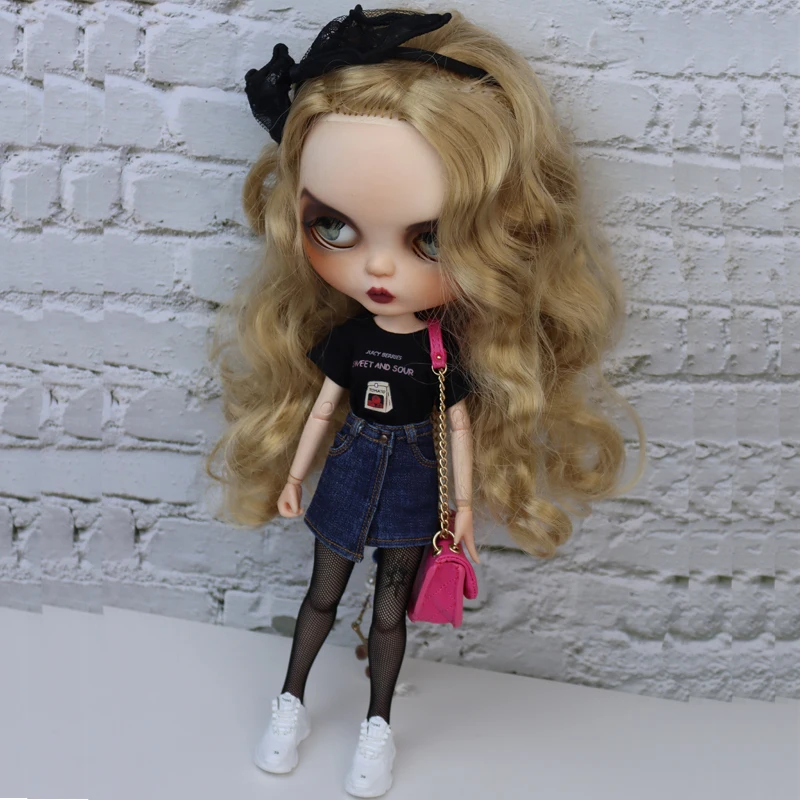 Azone Doll Shirt Pants Jeans Short for Ob24 Ob22 Azone Blythe Doll Clothes