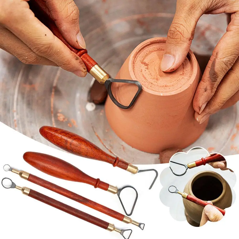 

1PC Pottery Repair Tools Tungsten Steel Double-ended Texture Knife DIY Ceramic Sculpture Scraping Texture Carving Tools