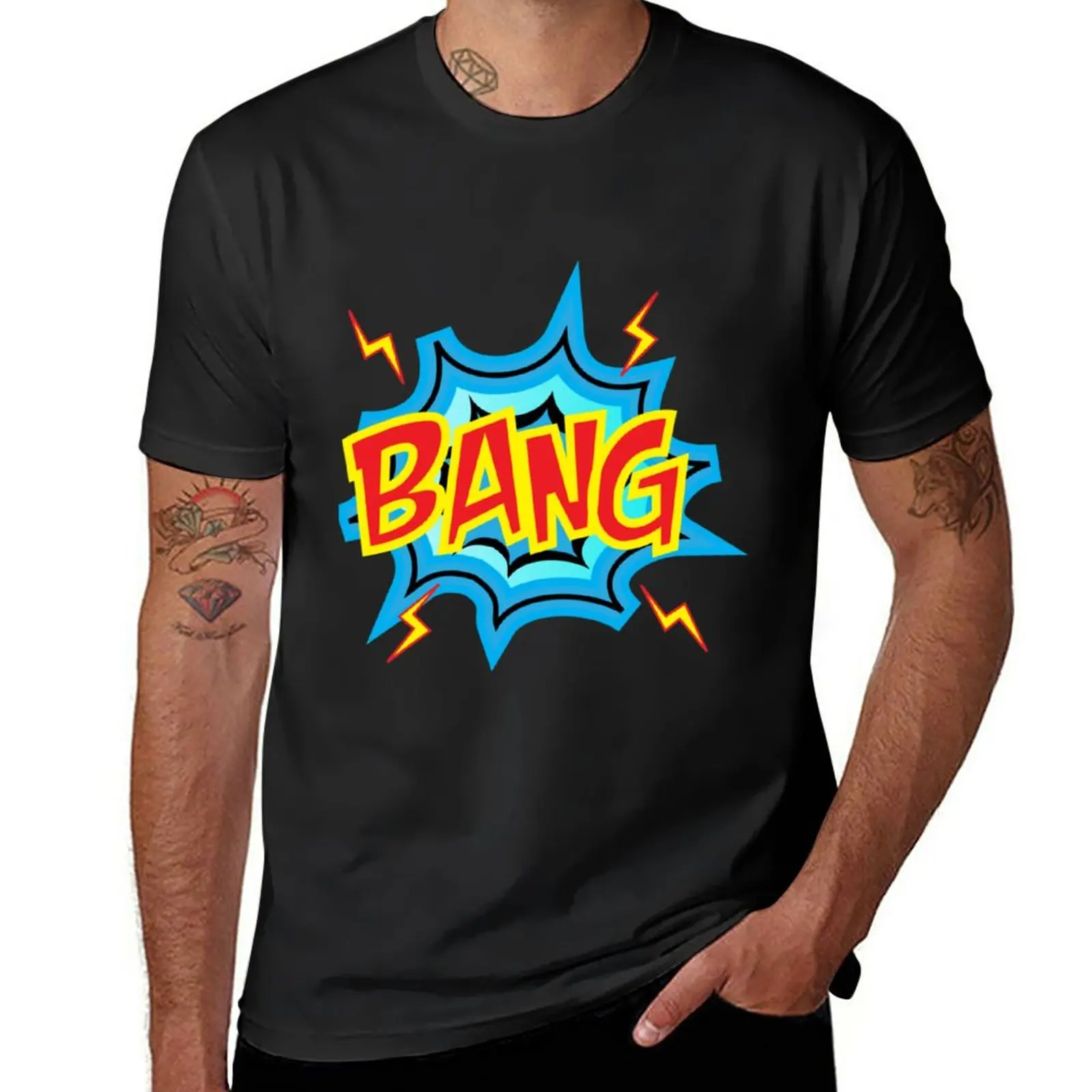 

New bang T-Shirt aesthetic clothes funny t shirts man clothes black t shirts heavyweight t shirts for men